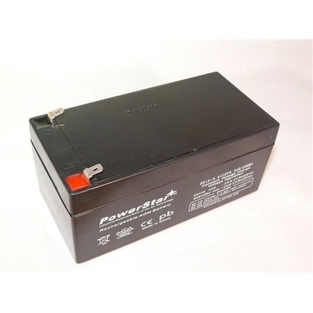 POWERSTAR PowerStar PS12-3.3-601 12V 3.3Ah SLA Battery Replaces PE12V3AF1 PS-1230 UB1234 WP3-12 PS12-3.3-601